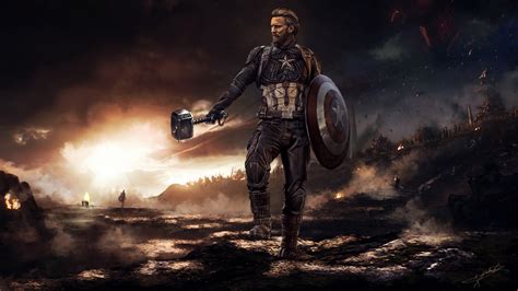 2048x1152 Captain America Mjolnir And Shield 2020 2048x1152 Resolution