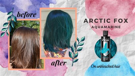 Dyeing My Hair Blue No Bleach Arctic Fox Aquamarine Youtube