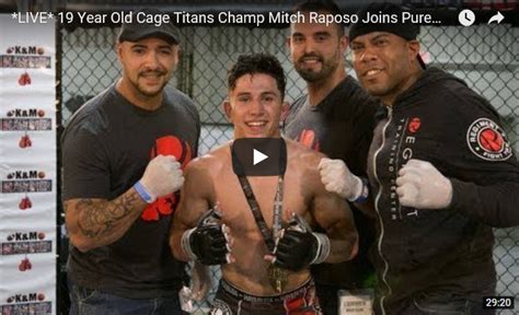 19 Year Old Cage Titans Champ Mitch Raposo Joins Pure Evil Mma