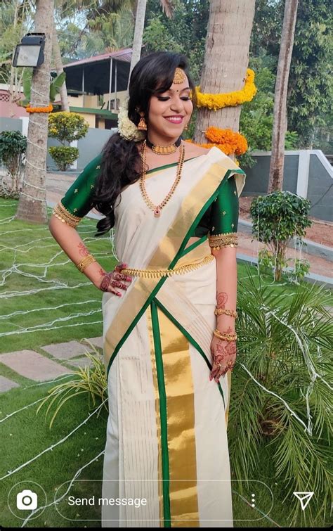 Pin By Famila Tresa On Set Mundu Set Mundu Kerala Bride Kerala