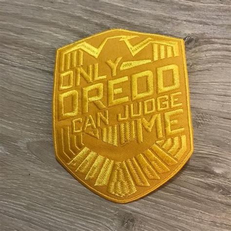Only Dredd Can Judge Me Patch Etsy In Patches Judge Me Judge