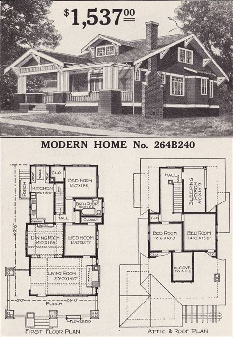 Pin By Barbara Darden On Vintage Craftsman House Plans Craftsman