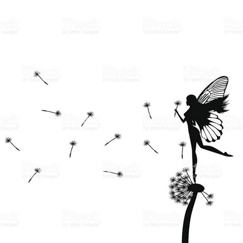 Little Fairy Dancing On Dandelion Butterfly Tattoo Designs Fairies