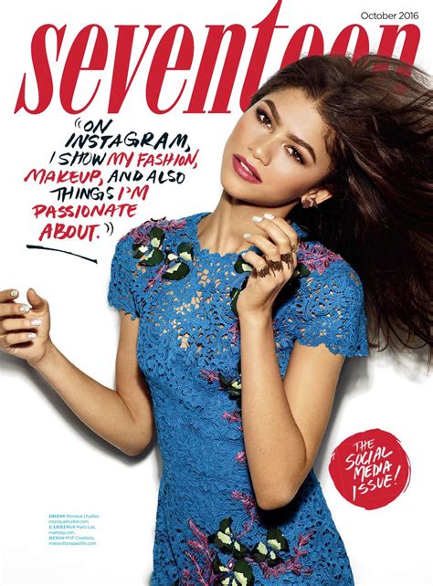 Zendaya Seventeen Magazine Usa October 2016 Issue