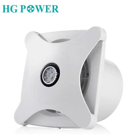 Exhaust Fan 6 Inch Air Extractor Silent Wall Ventilation For Bathroom