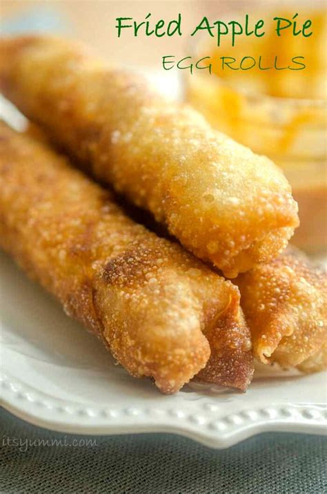 You could whip this up for dinner tonight. Fried Apple Pie Egg Rolls Dessert + VIDEO | Its Yummi