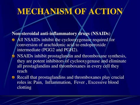 Ppt Nsaids Non Steroidal Anti Inflammatory Drugs Powerpoint