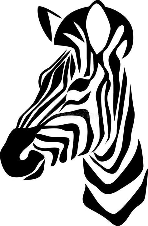 Zebra Stock Vector Illustration Of Wild African Head 53182883