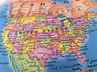 Bundesstaaten der USA - 50 Staaten auf der Landkarte der USA