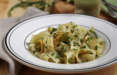 Meatless Monday Ribbons Of Squash Pasta Fresh Herbs Recall Summer In