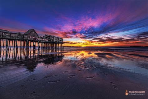Sunrise At Old Orchard Beach Maine By Mike Taylor On 500px Old