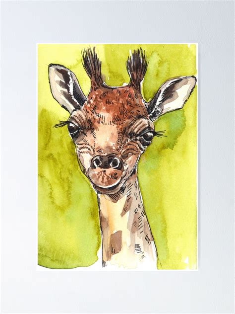 Giraffe Poster By Katerinamk Redbubble
