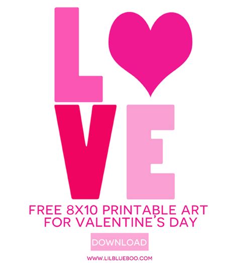 Free Printable Valentines Day Art Prints