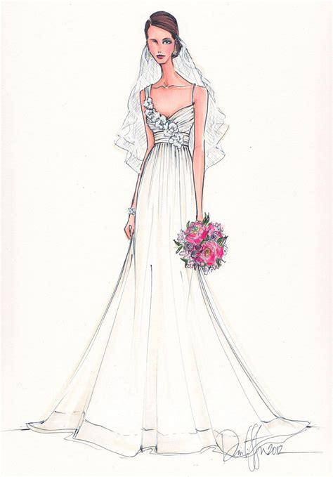Custom Bridal Illustration. $165.00, via Etsy. | Wedding ... Download this premium vector about four cute sketches of fashion models, and discover more than 11 million professional graphic resources on freepik.