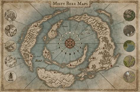 Draw Custom Fantasy Map By Mistybeee