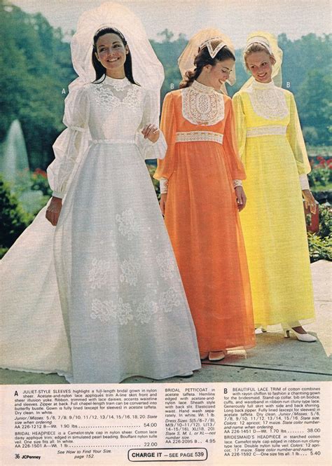 Penneys Catalog 1972 Vintage Bridal Fashion Bridal Gowns Vintage