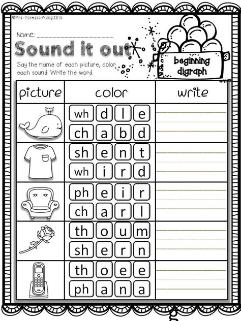 Printable Learning Worksheets For First Grade