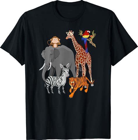 Zoo Animals Shirt Wildlife Birthday Party A Day At The Zoo T Shirt