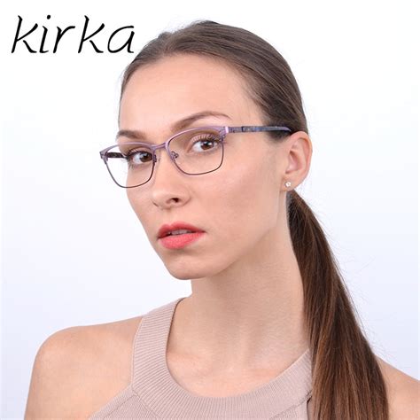Kirka Vintage Eyeglasses Frame Women Computer Optical Glasses Spectacle