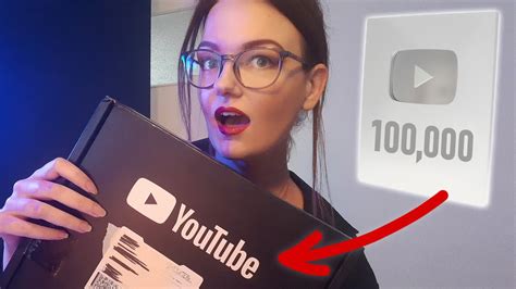 Youtube Play Button Unboxing Silver Play Button For 100000