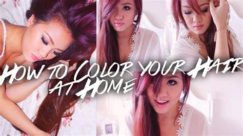 If you're using the purple. How to Dye Your Hair at Home - Drugstore Hair Dye (Red to ...
