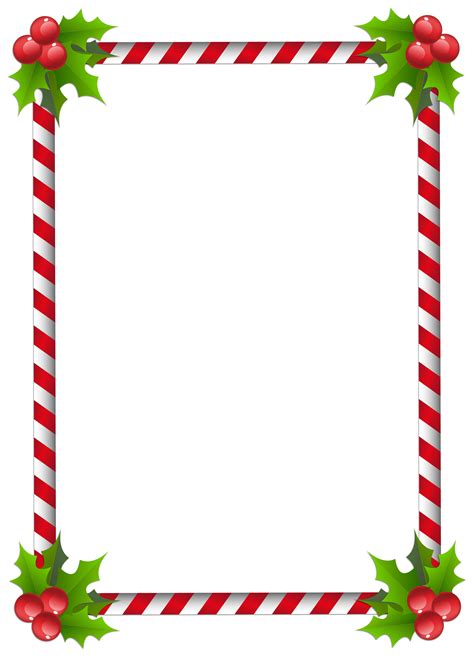 Santa Claus Christmas Tree Picture Frames Clip Art Page Border Png