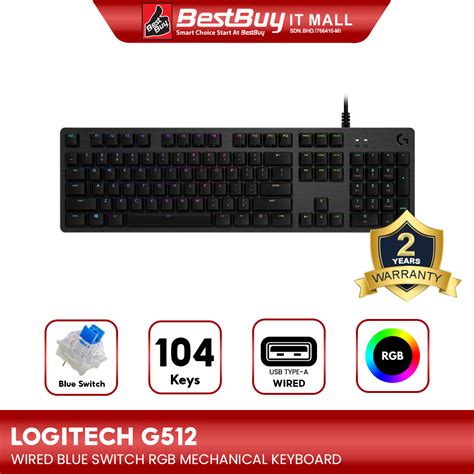 Logitech G512 Carbon Rgb Mechanical Gaming Keyboard