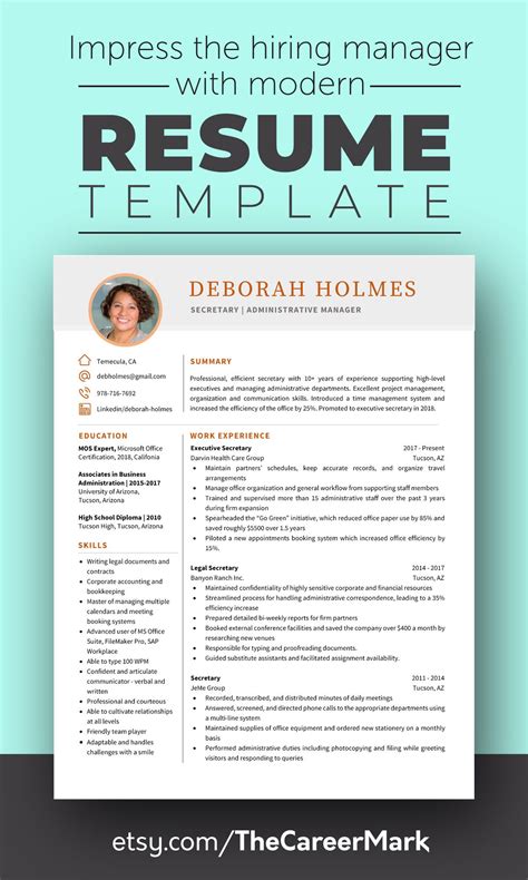 Stand Out With Eye Catching Professional Resume Templates That Makes
