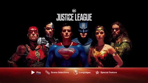 Justice League 2017 Menu Dvd Hd Youtube