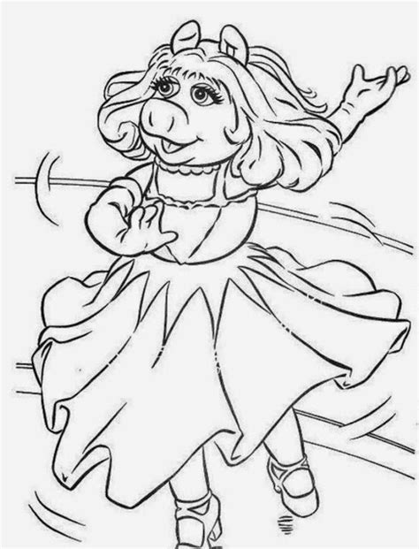 Printable coloring pages of kermit the frog, miss piggy and fozzie. Coloring Pages: Muppets Coloring Pages Free and Printable