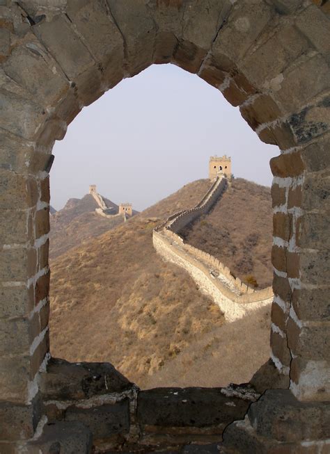 Filegreat Wall Of China Framed View Wikimedia Commons
