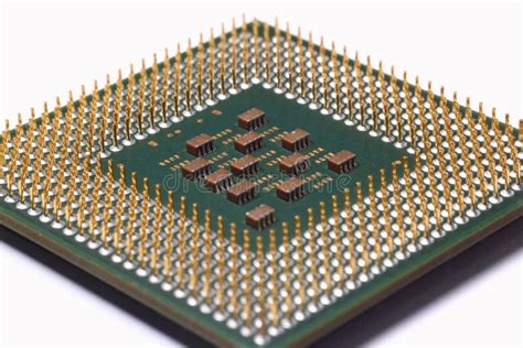 Computer Central Processing Unit On White Stock Photo Image Of Core