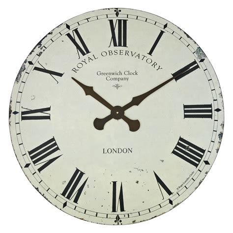 Lascelles Greenwich Wall Clock Dia70cm Cream Clock Large Clock