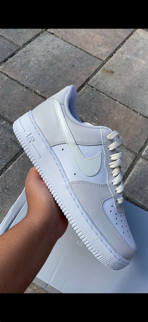 Neutral Air Force 1 Af1 Light Grey And Cream Etsy