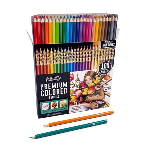 Artskills Premium Artists Colored Pencils Set 100 Count