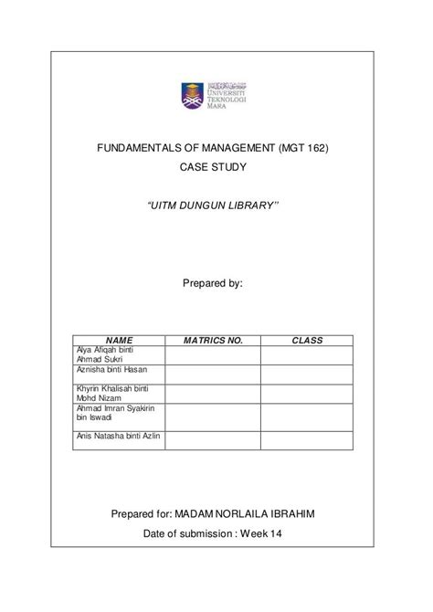 Contoh Assignment Mgt 162 Uitm Cares If Vodcast Image Library