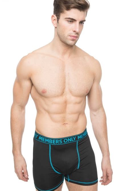 Members Only Men S Pack Athletic Boxer Brief Underwear Poly Spandex Contrast Elastic Ultra