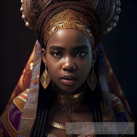 Black Ai Art Woman Beauty Black Princess