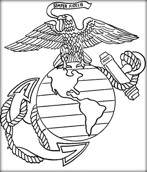 Usmc Emblem Drawing At Getdrawings Free Download