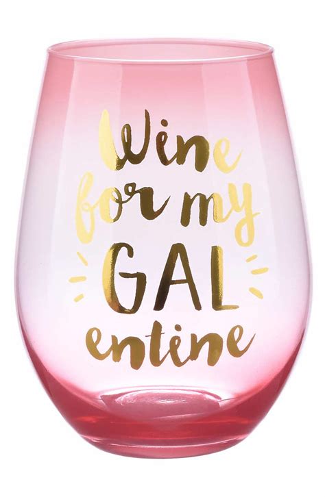 Slant Collections Galentine Stemless Wine Glass Nordstrom