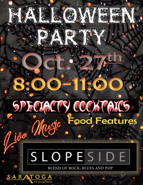 Halloween Party Saturday October 27th