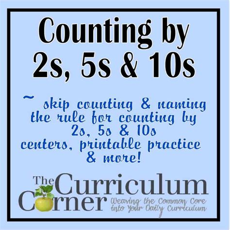 Counting2stitle The Curriculum Corner 123