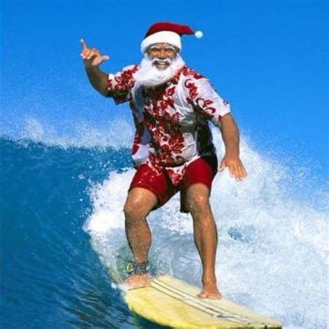 DIY Santa On Holiday Halloween And SantaCon Costume Idea Hawaiian Christmas Surfing Santa