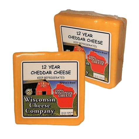 Cheddar 12 Year Aged Cheese Blocks Best Of Wisconsin Shop