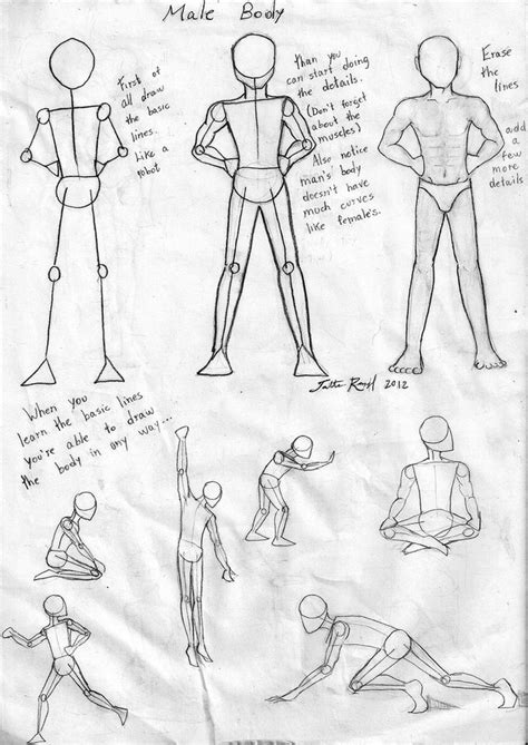 Male Body Tutorial By Talita Rj On Deviantart Male Body Drawing Body Tutorial Human Body Drawing