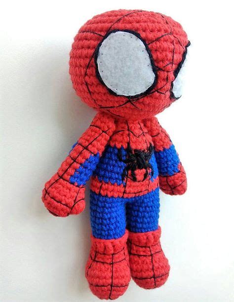 Spiderman Crochet Muñeca Amigurumi Juguete Hombre Araña Inspirado Por