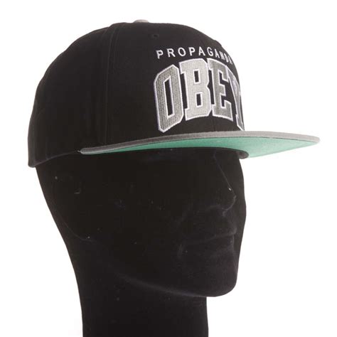 Gorra Obey Throwback Snapback Blacksilver Comprar Online Tienda