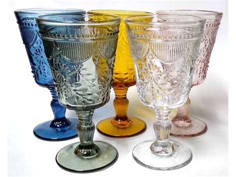 Assorted Colored Wine Glasses | Colored wine glasses, Wine ...
