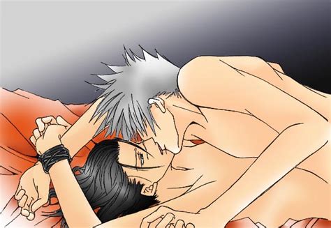 Rule Babes Artist Request Bed Bondage Bound Wrists Gay Hatake Kakashi Kissing Male Male