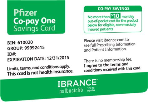 I pay $0.00 with the pfizer copay card. Get IBRANCE® (palbociclib) Capsules | Financial assistance, Capsule, Financial